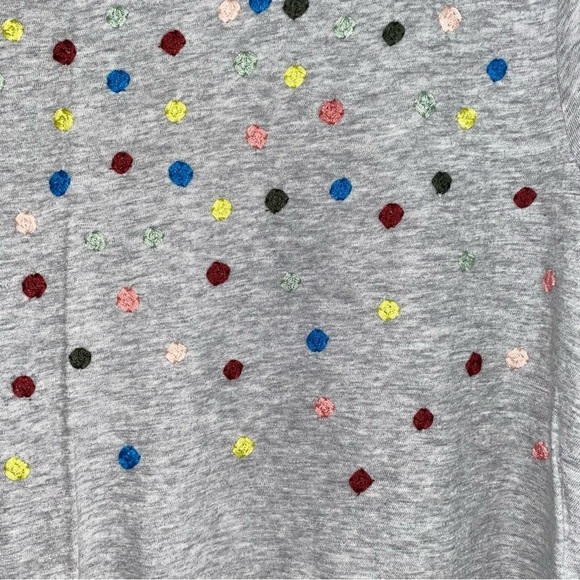 Loft Grey Embroidered Neck Floral Blouse - Picture 2 of 4